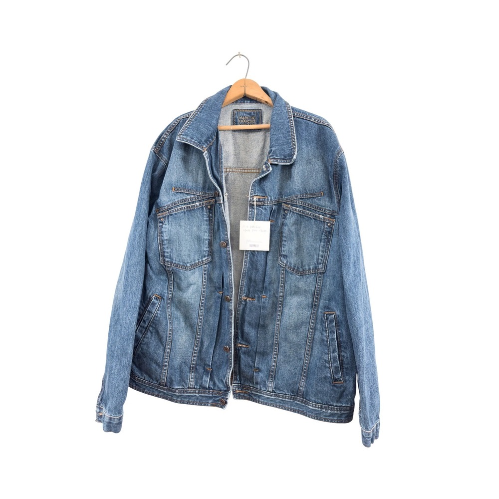 Vintage 90's Marithe Francois Girbaud Denim Jacket Blue Cotton XXL